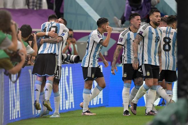 El gol de Messi ante México en el Mundial y la celebración de Argentina