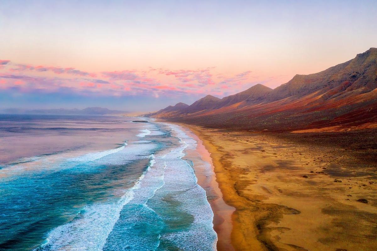 Playa de Cofete al atardecer