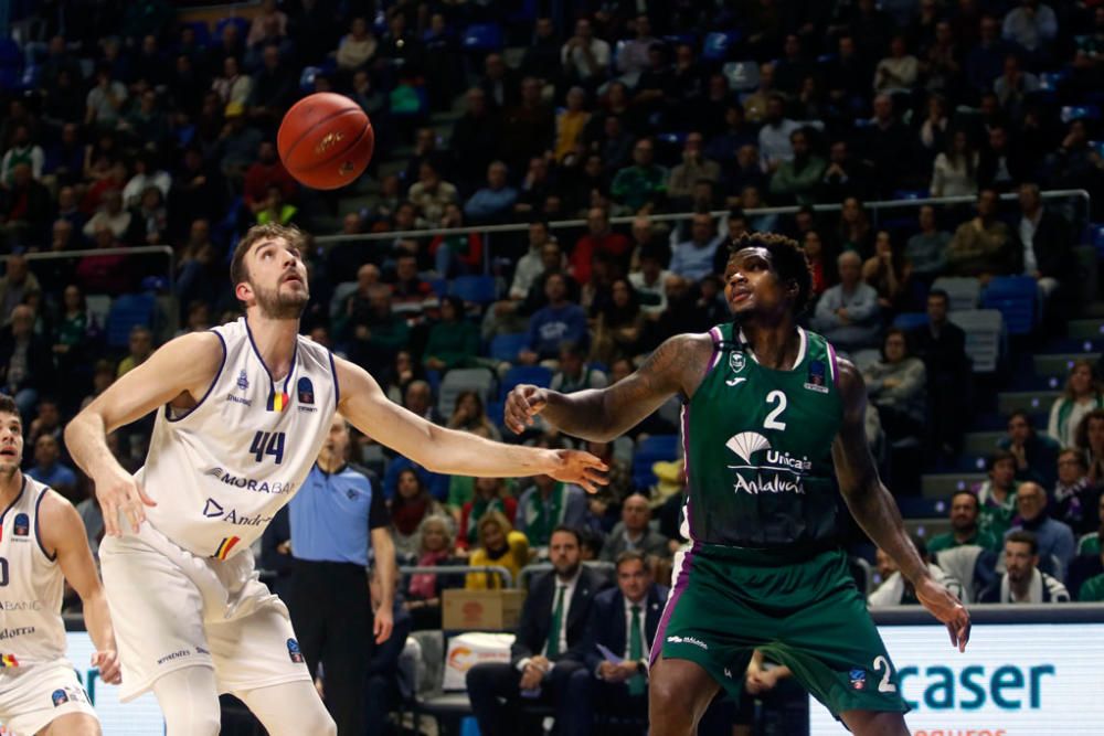 Alberto Díaz, Jaime Fernández y Rubén Guerrero aúpan al Unicaja en el último cuarto para sumar una nueva victoria europea ante el MoraBanc que deja a los verdes a un paso de los cuartos de final y con serias opciones de acabar campeón de grupo.