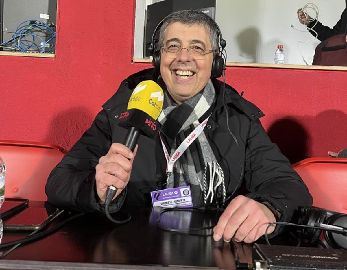 Francesc Cargol, a l’estadi de Montilivi, abans d’un partit del Girona.