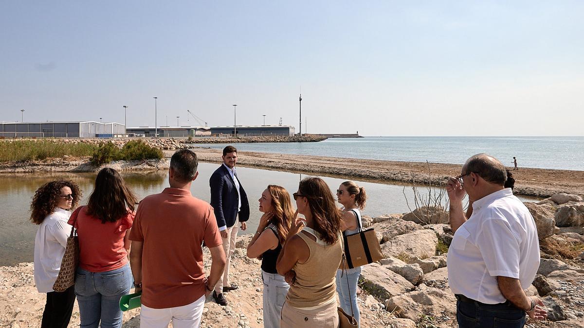 Visita tras los trabajos de regeneración de Marenys de Rafalcaid y Venècia de Gandia.
