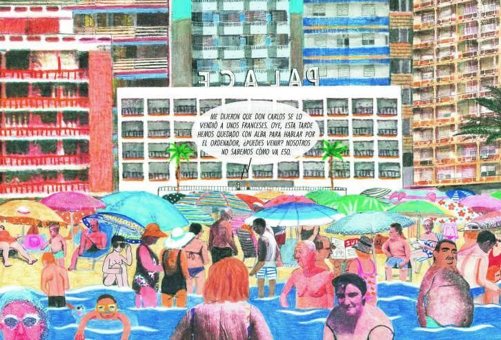Viñetas de ‘La isla’, de Mayte Alvarado. | |