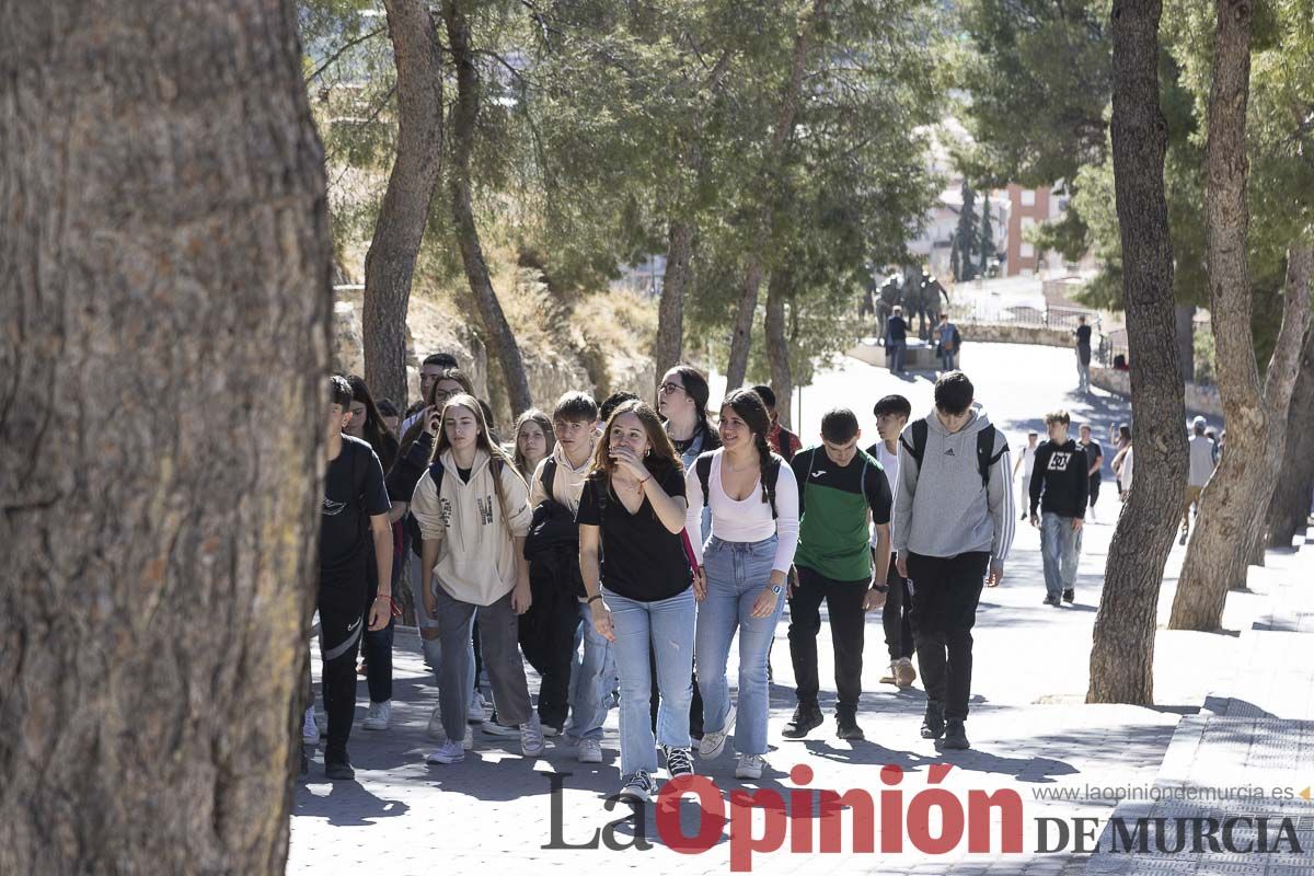 Peregrinación de alumnos de Religión de Secundaria y Bachillerato a Caravaca