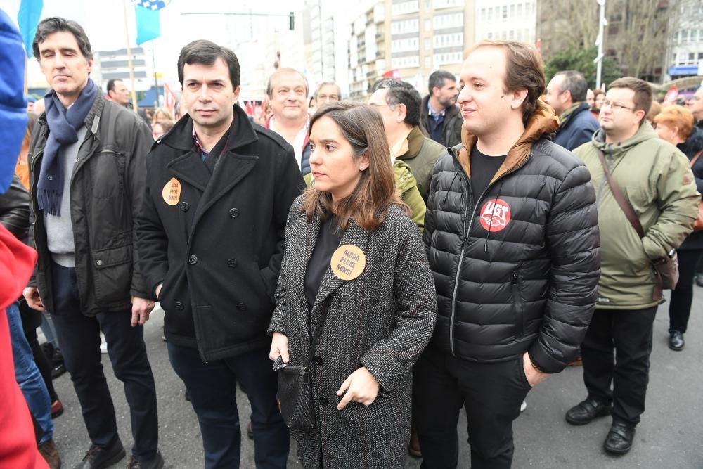 Manifestación en defensa del empleo en Alcoa