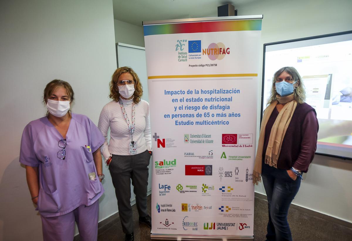 Las nutricionistas y enfermeras del Hospital de Alicante implicadas en la investigación