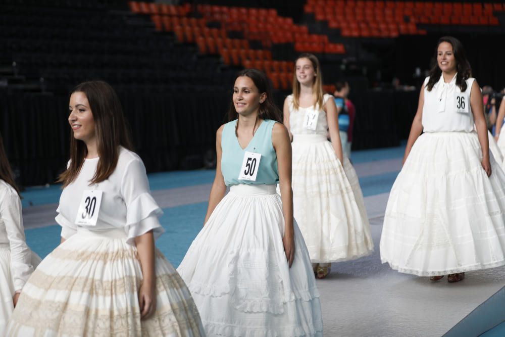 Ensayo de las candidatas a fallera mayor 2019 en la Fonteta