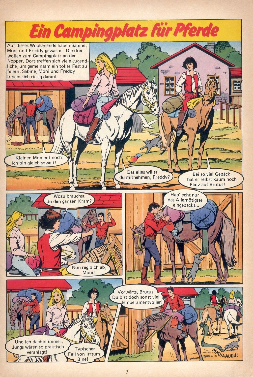 &quot;Conny&quot;, el cómic alemán especializado en chicas y caballos.