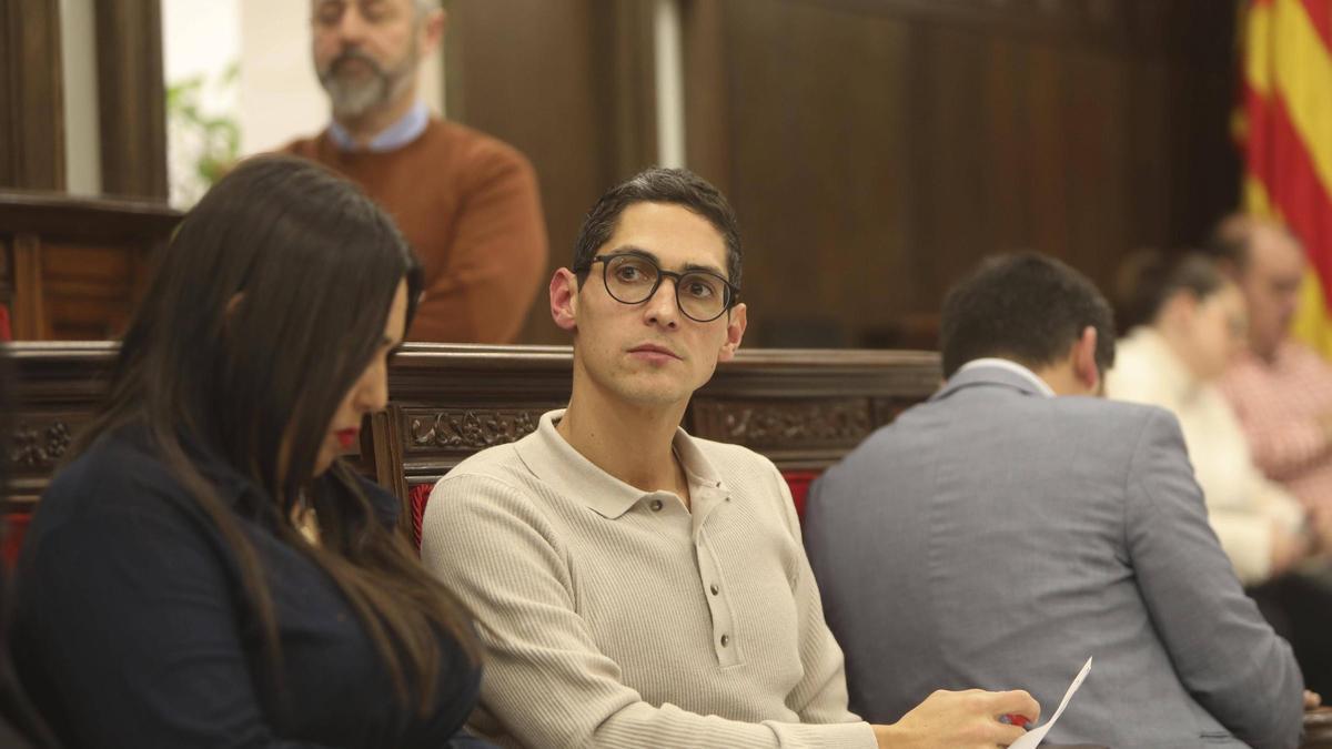 Ximo Catalán en el pleno.