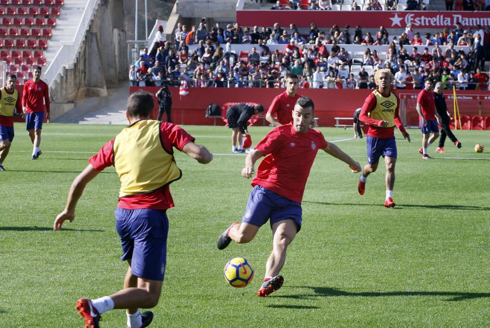 Entrenament de portes obertes a Montilivi