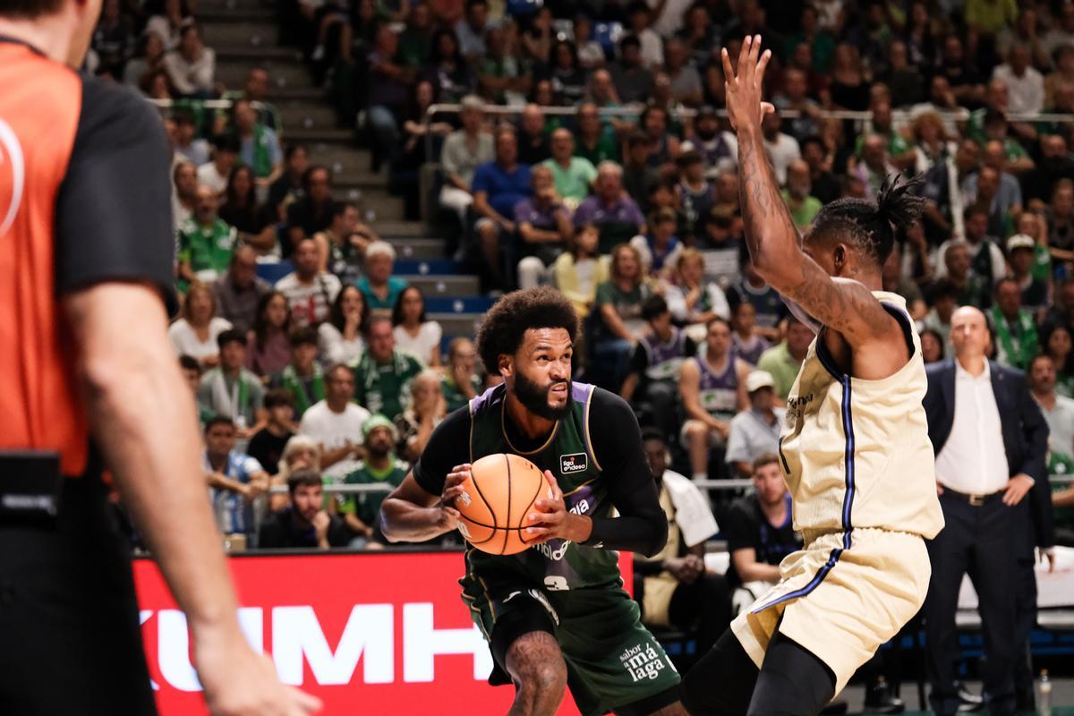 Imagen del Unicaja-Barça de este domingo en el Martín Carpena.