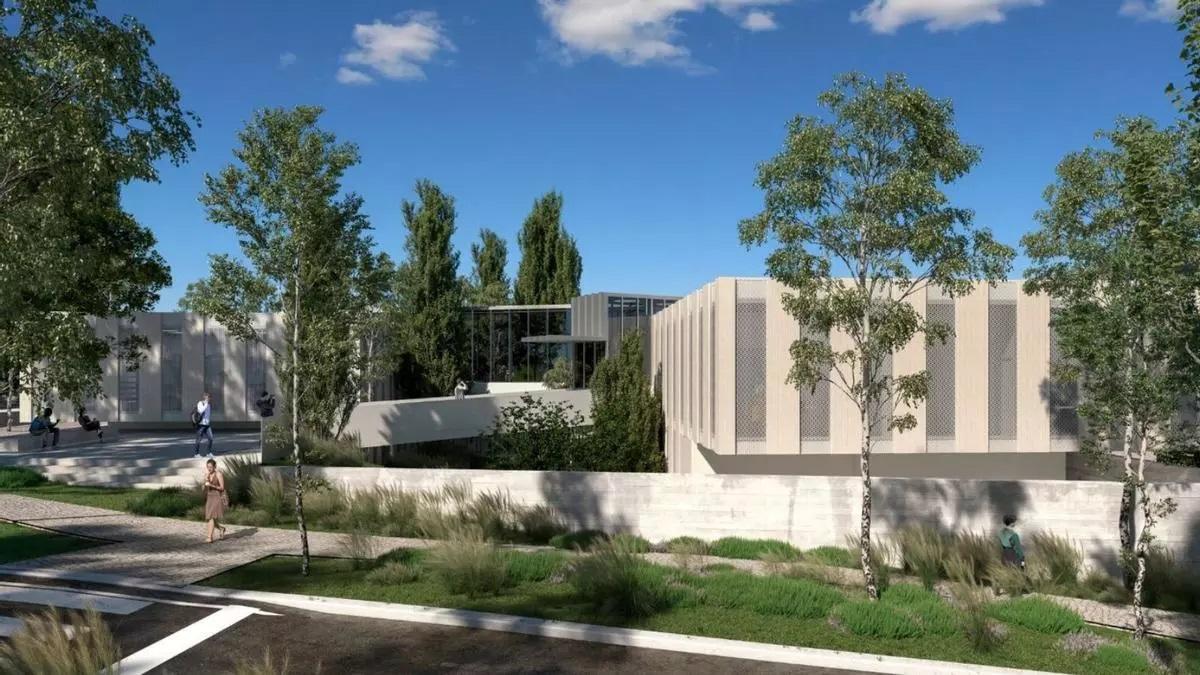 Recreación virtual de la nueva sede del Imelga que se ubicará en el barrio de Fontiñas, en Santiago