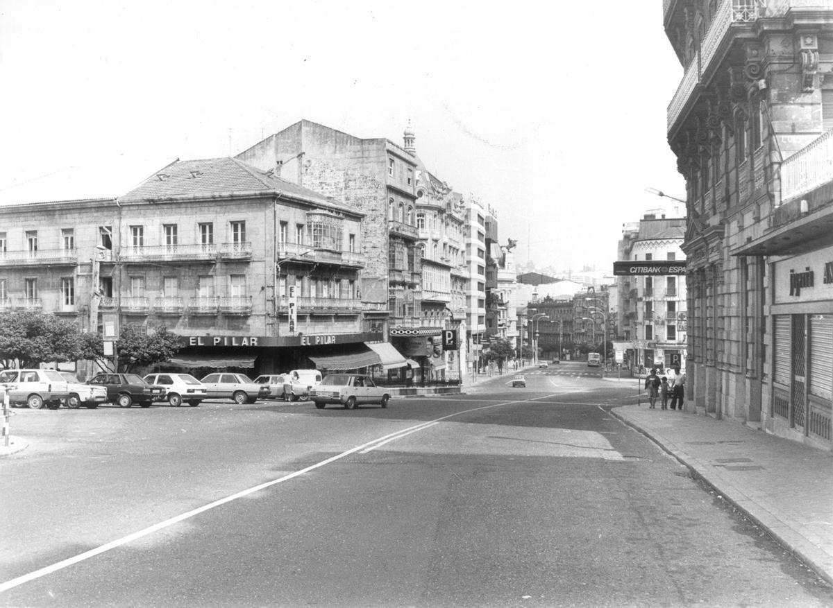 Porta do Sol, prácticamente vacía, en 1984. Porta do Sol, prácticamente vacía, en 1984.