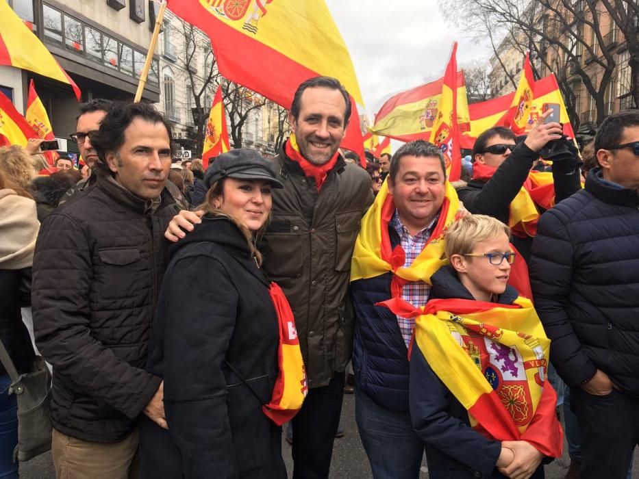 Políticos mallorquines en la protesta de Madrid