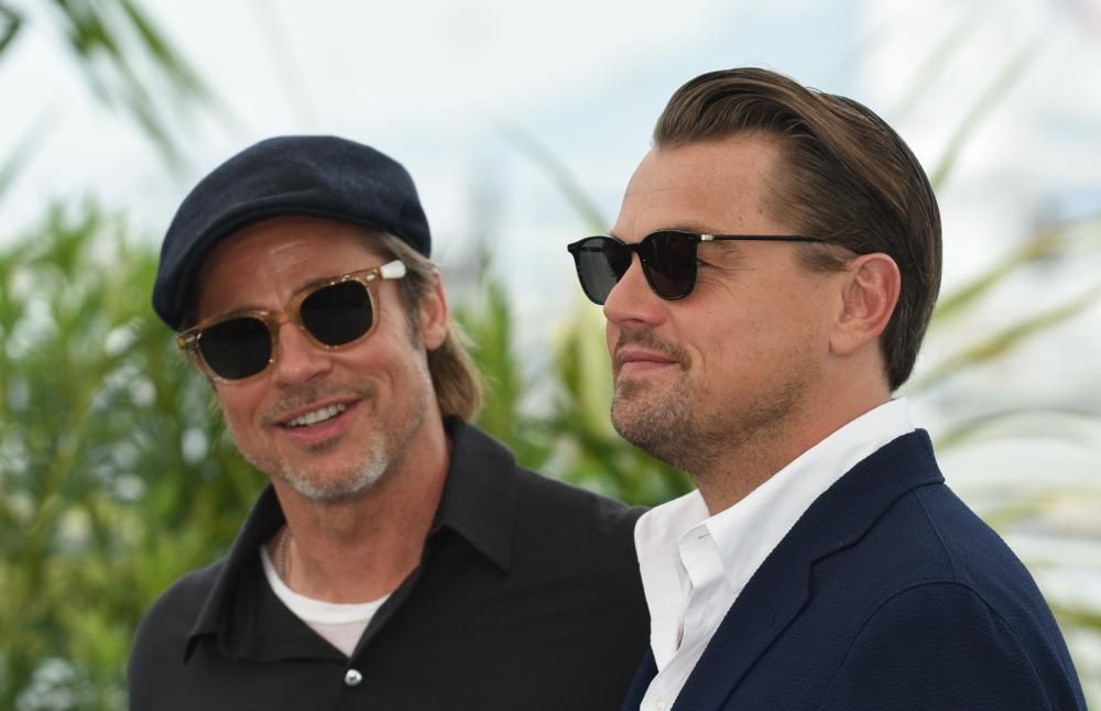 Las fotos de Brad Pitt y Leonardo DiCaprio.