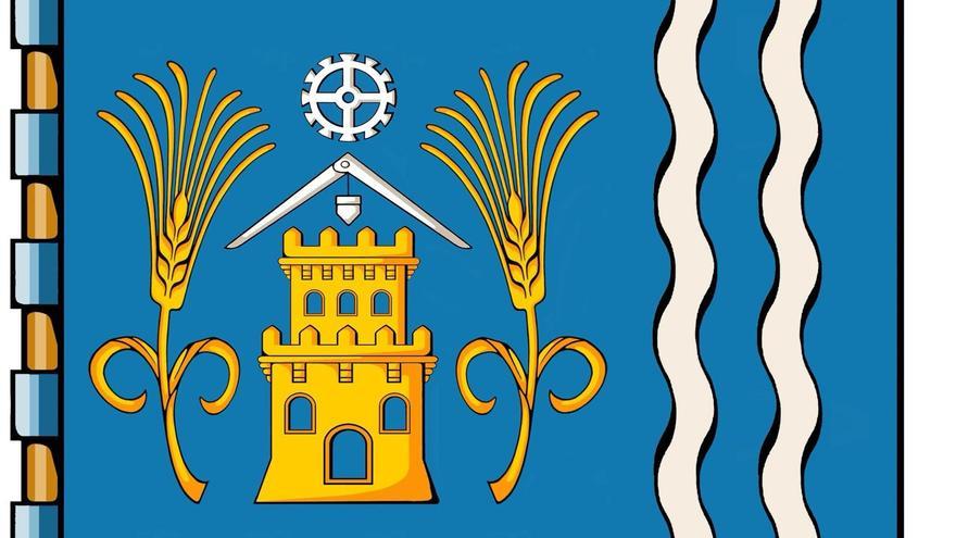 La bandera de Porriño aprobada por el pleno.