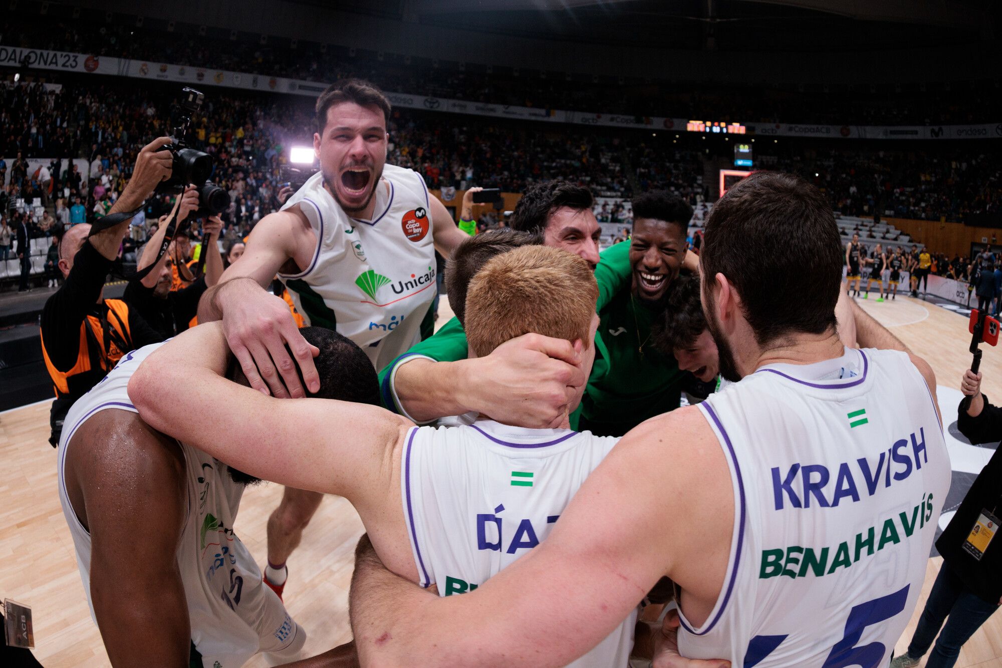 La celebración de la Copa del Rey de Unicaja, en imágenes