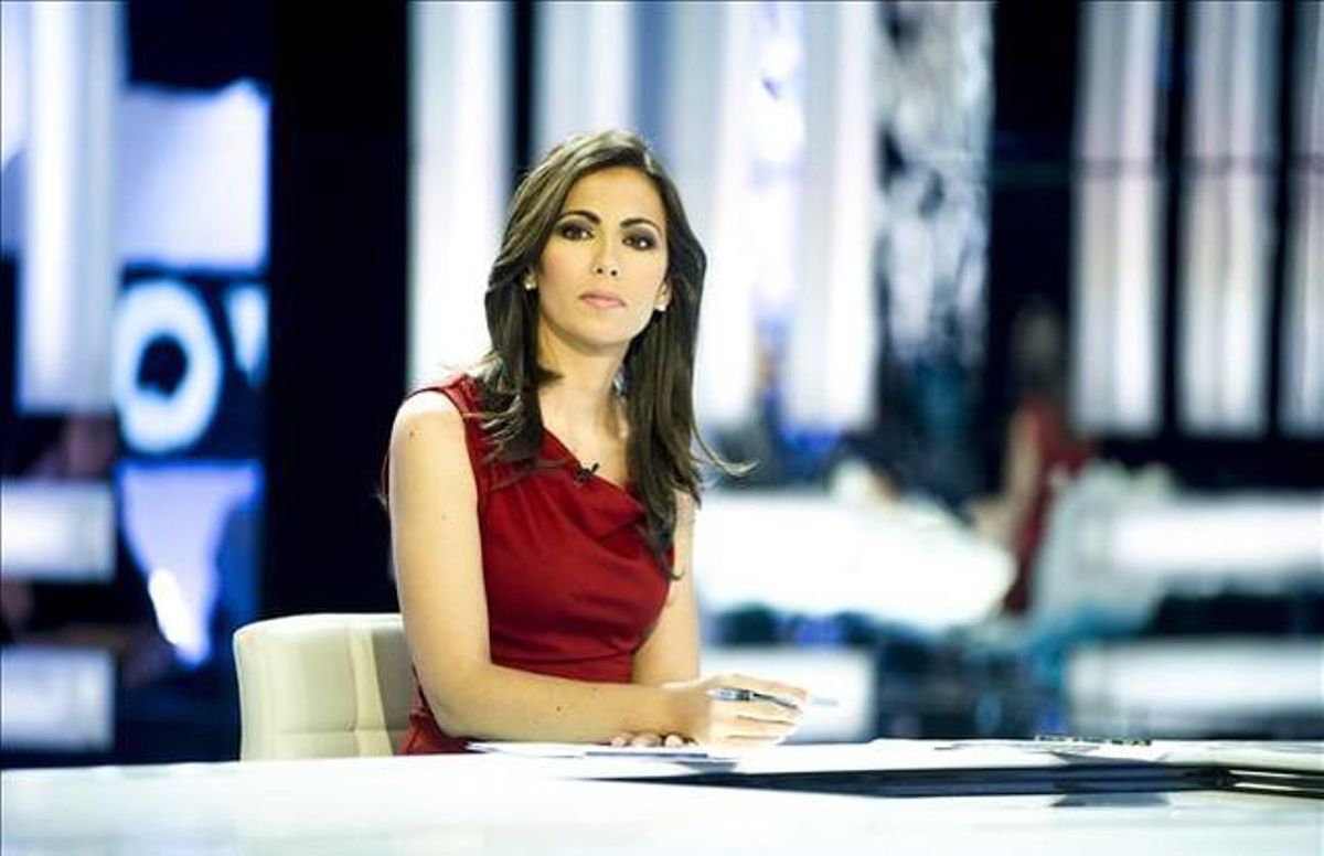 Ana Pastor, al plató d’’El objectivo’, de La Sexta. Ana Pastor, al plató d’’El objectivo’, de La Sexta.