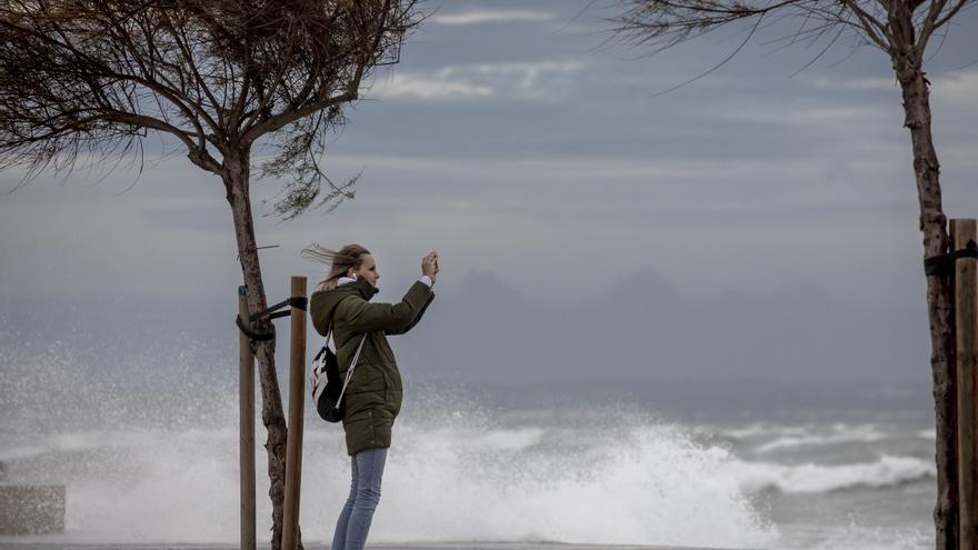 El tiempo en Mallorca: Las fotos de las fuertes rachas de viento asociadas a la borrasca Denis