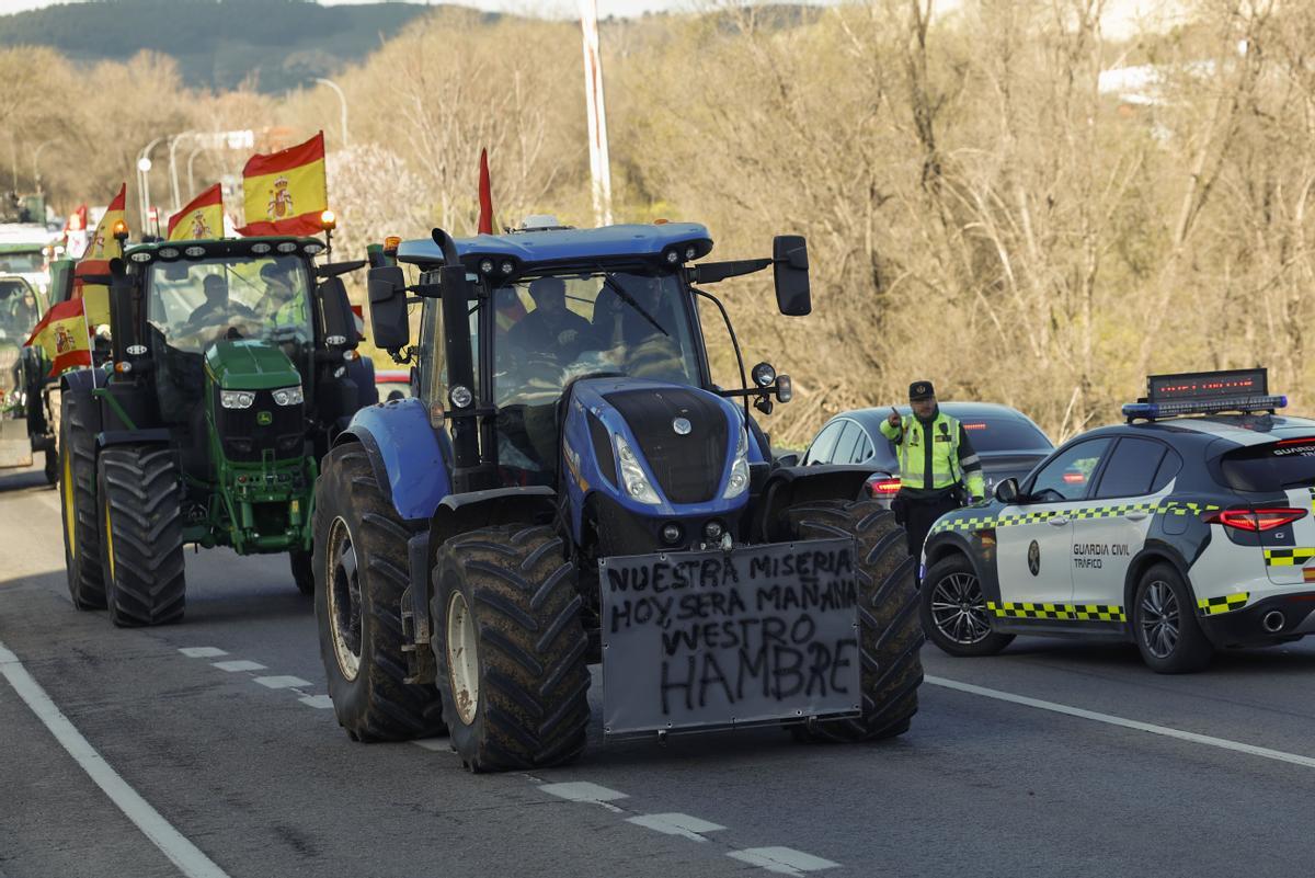 DIRECTO | Marcha de tractores hacia Madrid