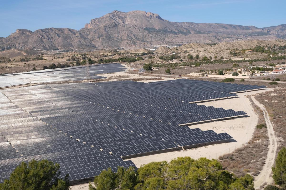 Una planta solar en la provincia de Alicante