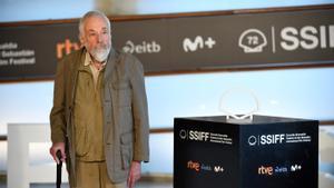 El director Mike Leigh en el Festival de Cine de San Sebastián 