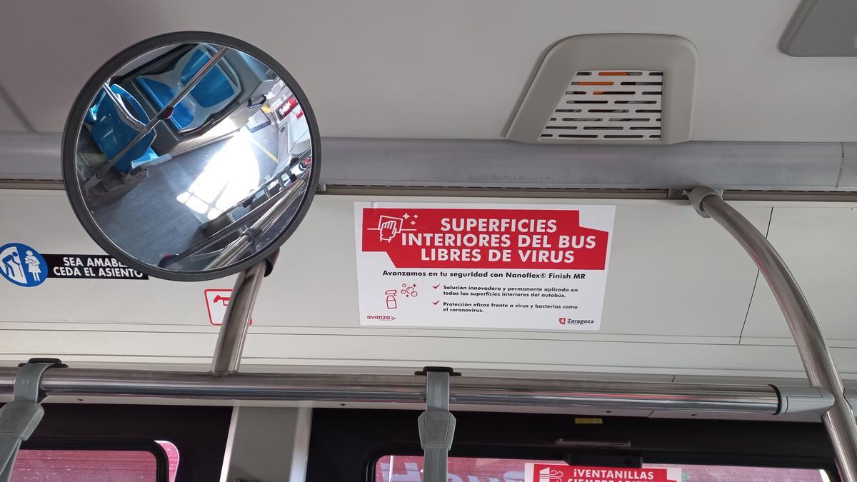 El bus urbano de Zaragoza ha sido pionero en implementar medidas que garanticen la protección y seguridad de los usuarios durante la pandemia.