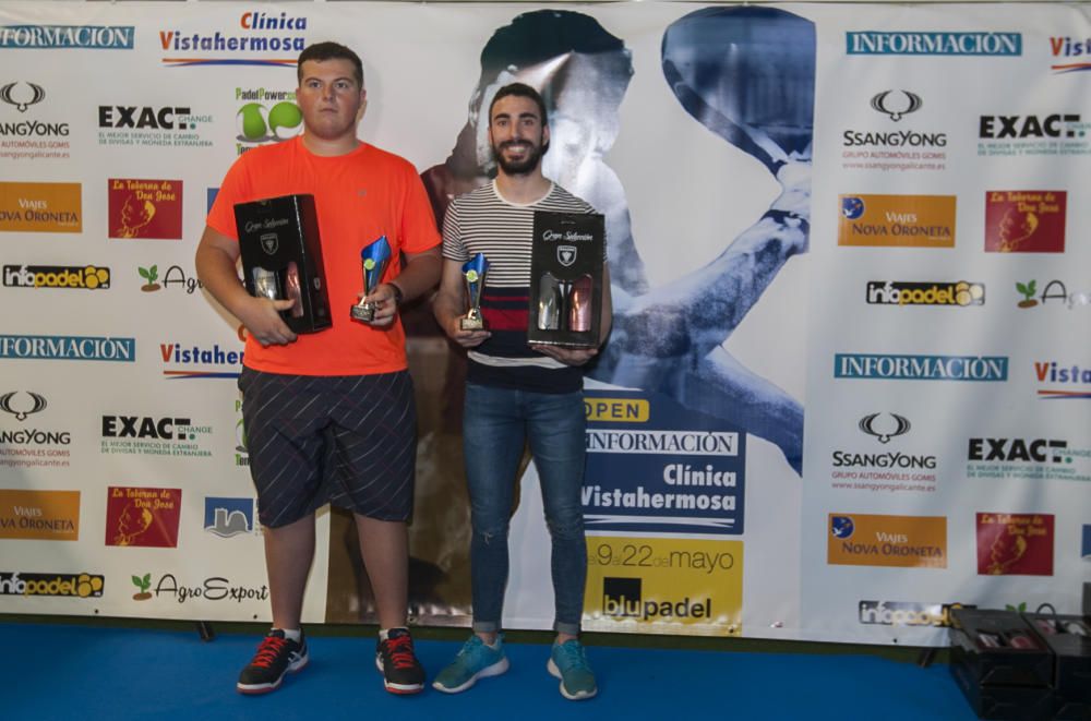 Campeones de 4ª masculina. Sergio Lorenzo y Ángel Pérez