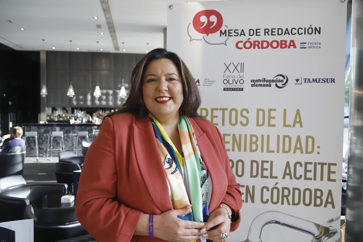Lola Amo, alcaldesa de Montoro y presidenta de AEMO.