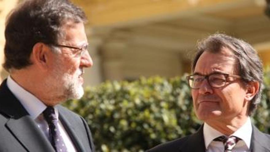 Rajoy recalca l&#039;espanyolitat de Barcelona i Mas assenyala horitzons europeus