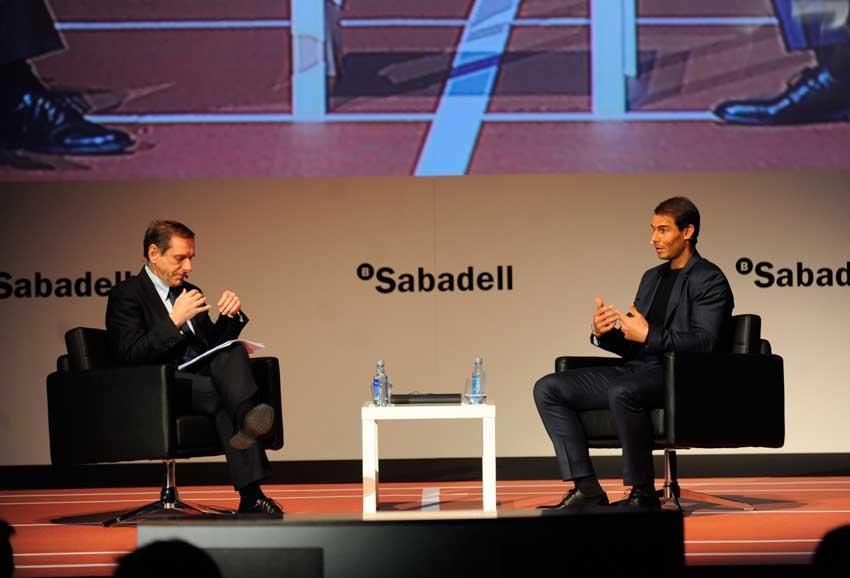 El tenista ofrece una charla en Palexco organizada por Banco Sabadell.