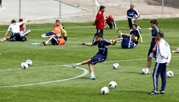 Imágenes del entrenamiento del Real Zaragoza