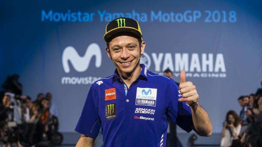 Rossi, el día de la presentación. // Movistar