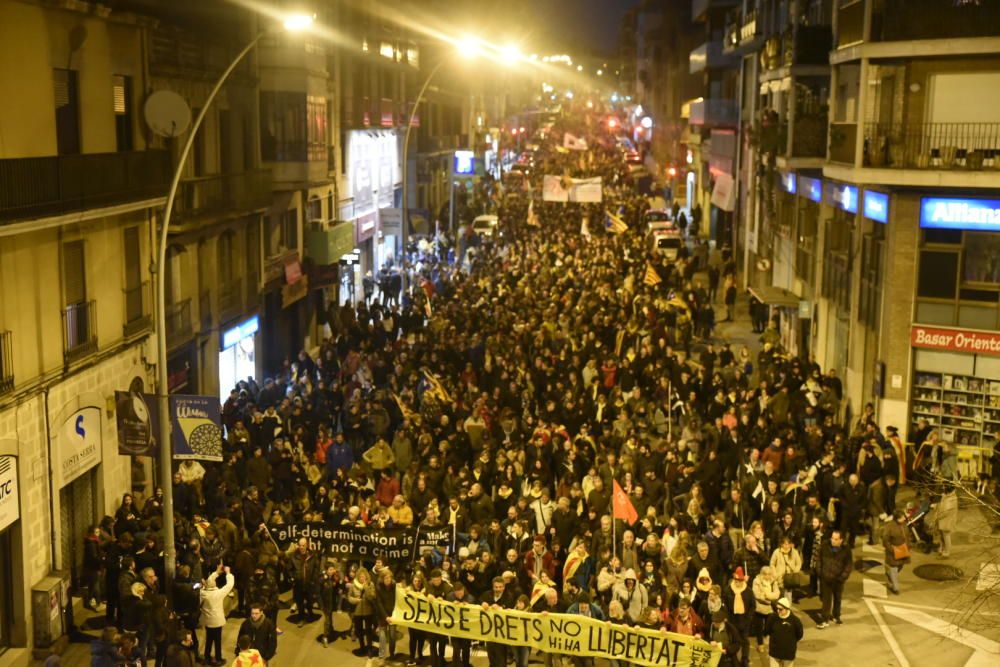 Manifestació del 21-F a Manresa