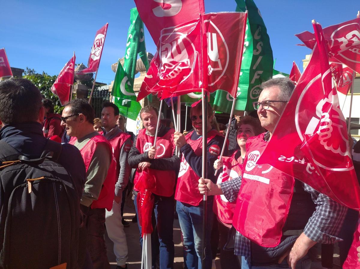 Concentración ante la sede de la Aemet