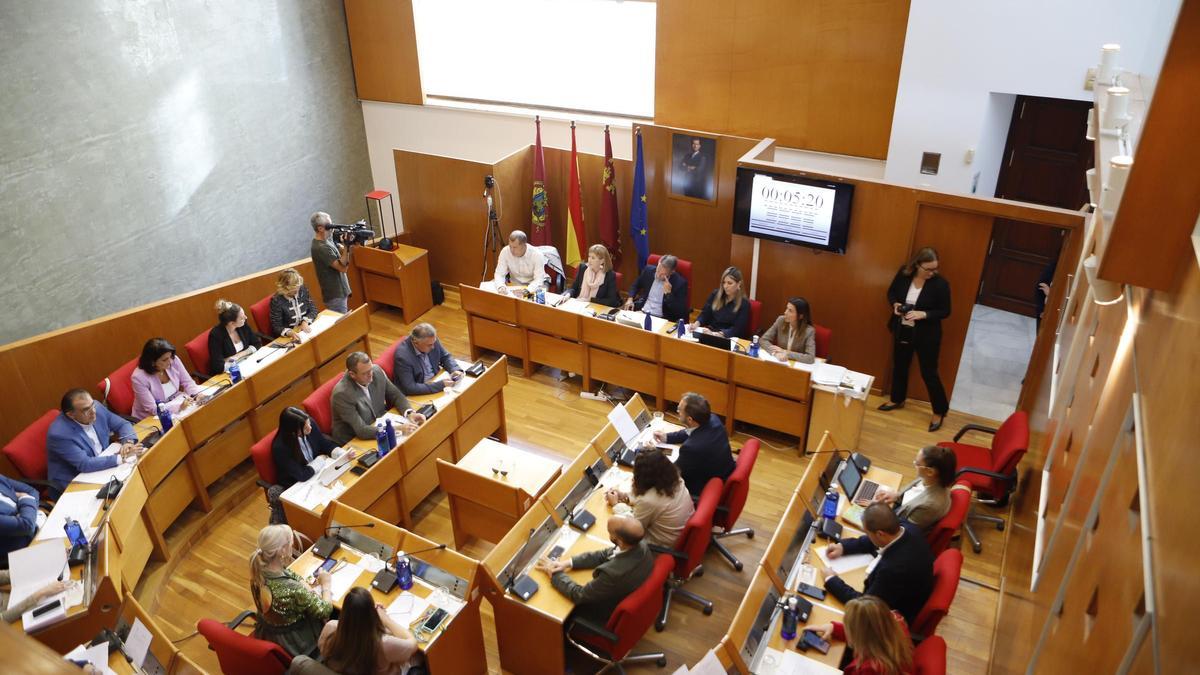 Pleno celebrado esta mañana en el Ayuntamiento de Lorca.