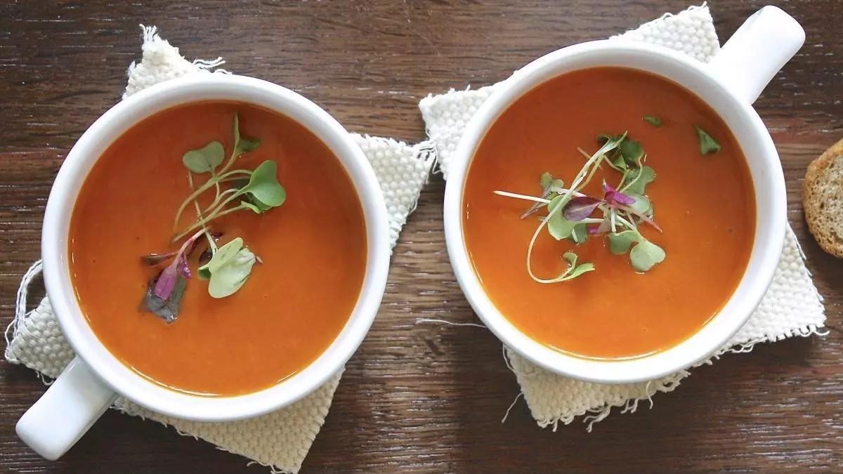 Gazpacho de lentejas rojas