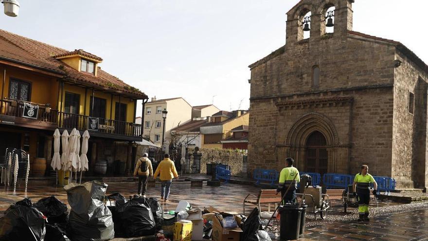EN IMÁGENES: El día después de la Comida en la Calle en Avilés