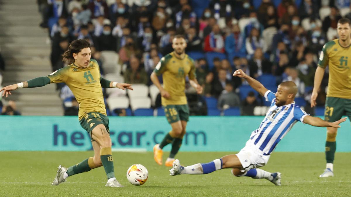 Una acción del Real Sociedad - Betis.