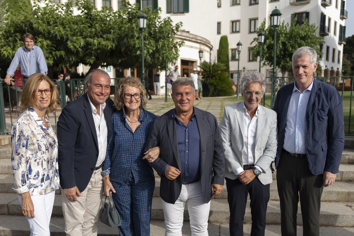 Joan Laporta preside homenaje a Johan Cruyff en S'Agaró