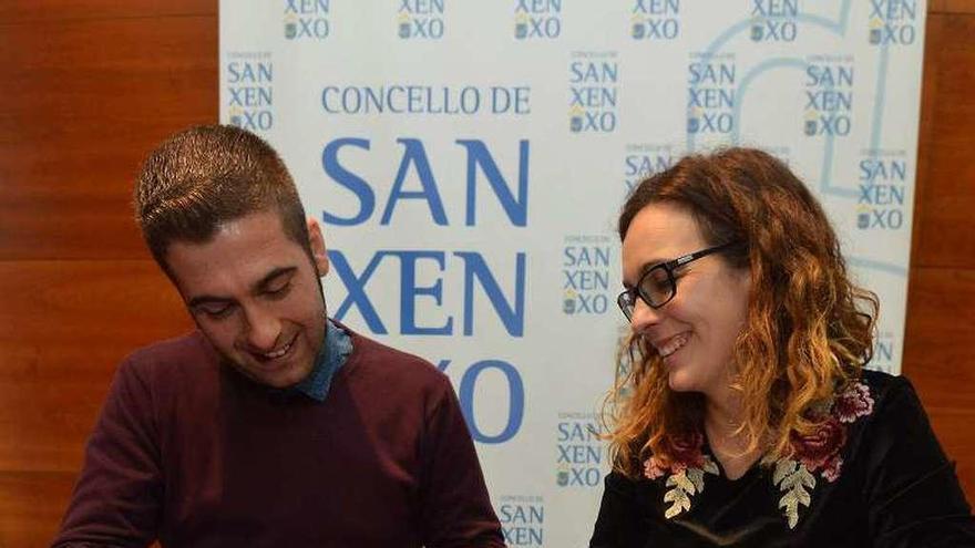 Xosé Leal y Sandra Fernández. // G. Santos