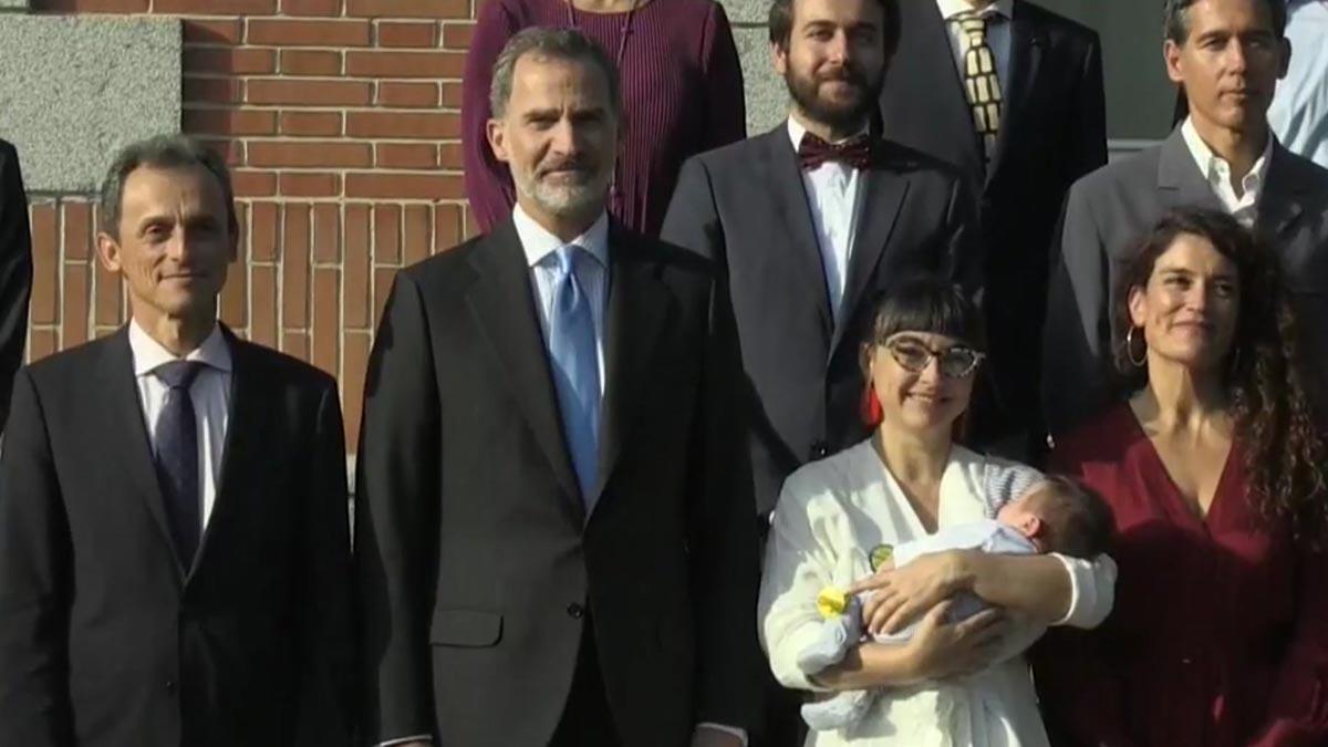 Un bebé en la corte de Felipe VI