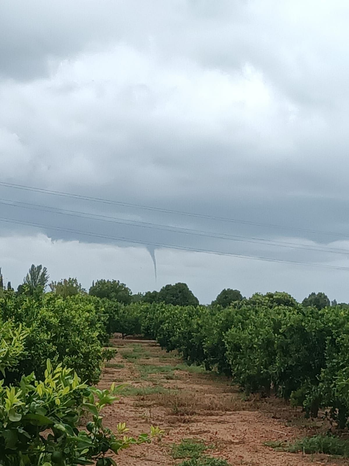 DANA en Castellón: una gran tuba marina en la costa castellonense