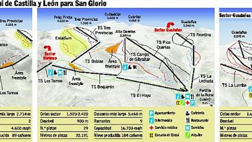 La localidad de Riaño, con la montaña oriental leonesa al fondo.