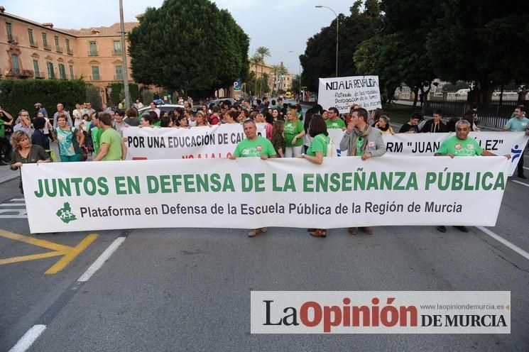 Manifestación contra la LOMCE en Murcia