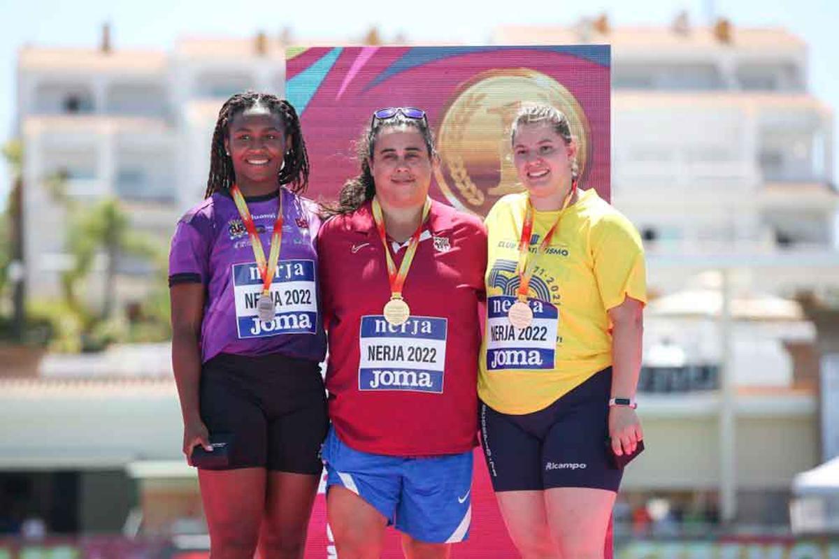 L’atleta de Gavà Laura Redondo guanya el seu quart títol nacional en martell, aquesta vegada sense rècord