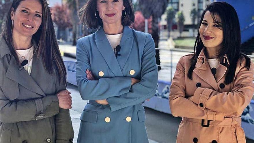 Brenda Vázquez, Elena Portela e Olaya Rivas.