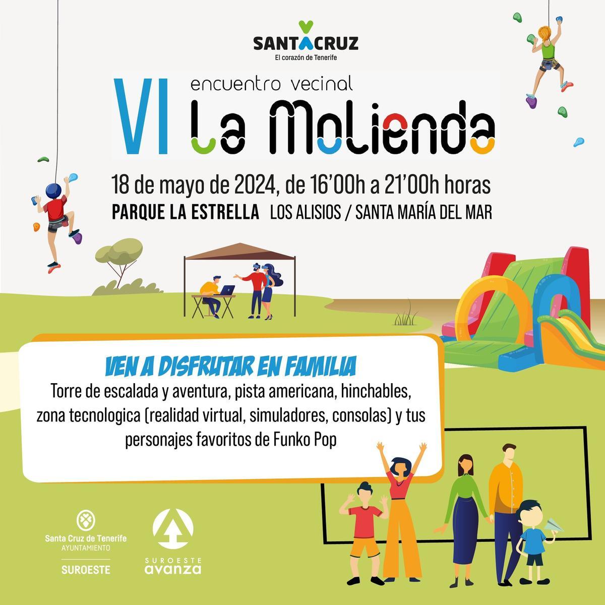 Cartel del encuentro vecinal La Molienda.