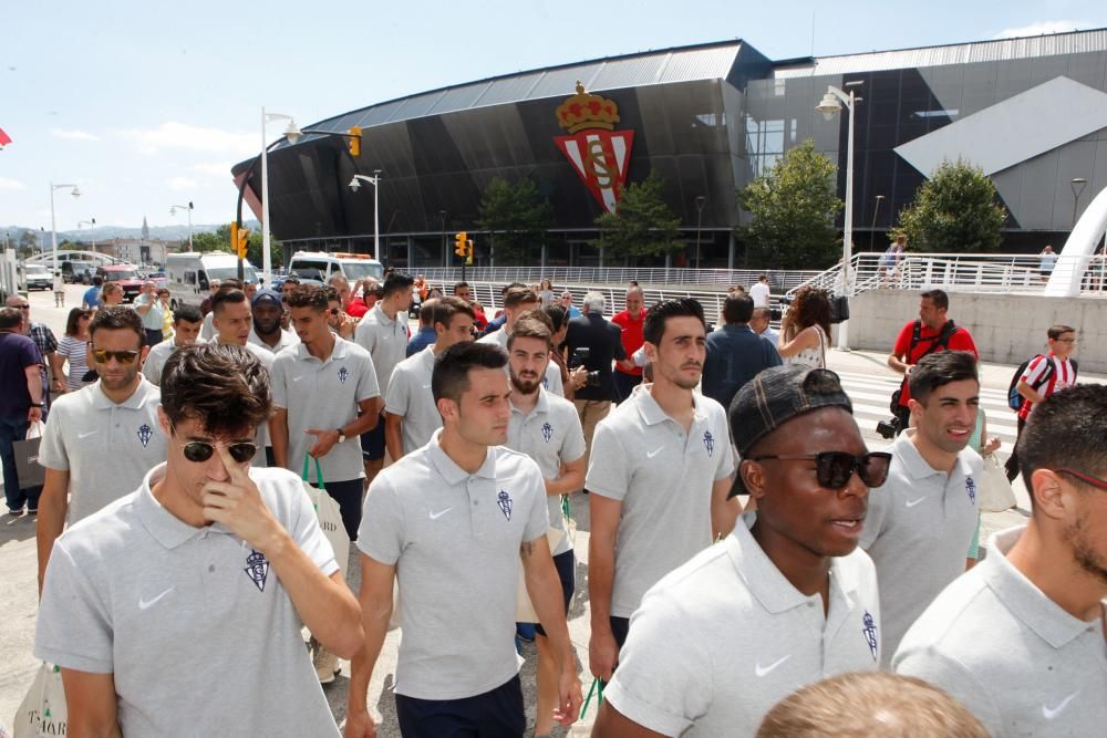 Visita del Sporting a la Feria