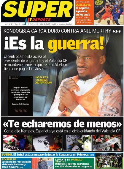 Portada SUPERDEPORTE viernes 16 octubre 2020