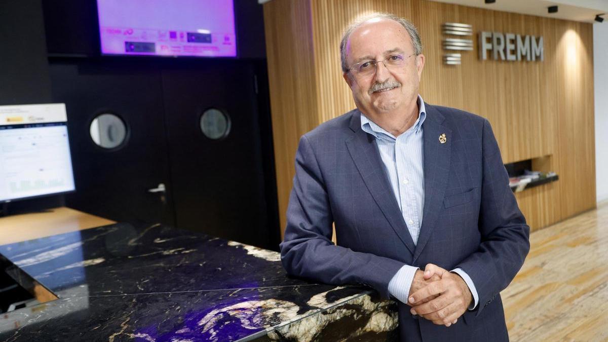 Tomás Martínez Pagán, este martes en la sede de la Fremm tras ser elegido presidente.